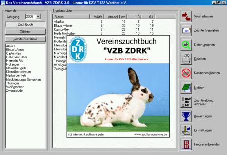 Kaninchen Vereinszuchtbuch VZB ZDRK